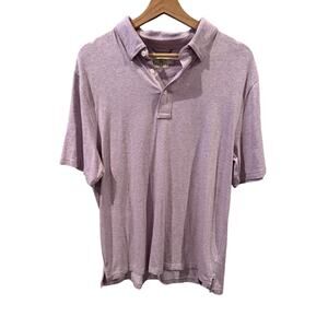 Faherty Lavender Polo Size Large
